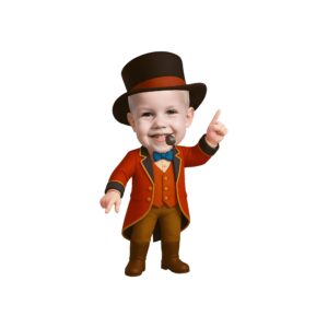 Custom Circus Ringmaster Black Top Hat Face Cutout – Original Custom Circus Ringmaster Black Top Hat Face Cutout design preview