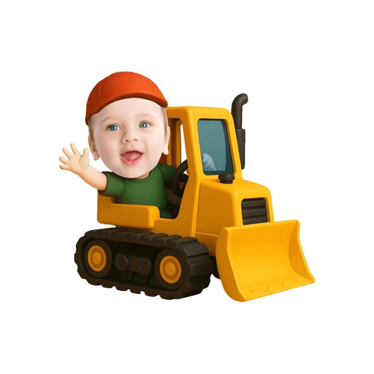 Custom Bulldozer Operator Face Cutout – Original Custom Bulldozer Operator Face Cutout design preview