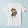 Custom Zebra Safari Rider Tan Pith Helmet Face Cutout – T-shirt Custom Zebra Safari Rider Tan Pith Helmet Face Cutout shown on a T-shirt mockup