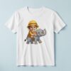 Custom Elephant Safari Rider Face Cutout – T-shirt Custom Elephant Safari Rider Face Cutout shown on a T-shirt mockup