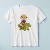 Custom Crocodile Safari Rider Face Cutout – T-shirt Custom Crocodile Safari Rider Face Cutout shown on a T-shirt mockup