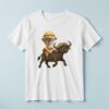 Custom African Buffalo Safari Rider Face Cutout – T-shirt Custom African Buffalo Safari Rider Face Cutout shown on a T-shirt mockup
