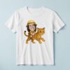 Custom Spotted Leopard Safari Rider Face Cutout – T-shirt Custom Spotted Leopard Safari Rider Face Cutout shown on a T-shirt mockup