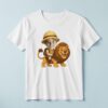 Custom Lion Safari Rider Yellow Pith Helmet Face Cutout – T-shirt Custom Lion Safari Rider Yellow Pith Helmet Face Cutout shown on a T-shirt mockup
