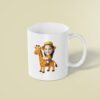 Custom Giraffe Safari Golden Spotted Giraffe Face Cutout – Mug Custom Giraffe Safari Golden Spotted Giraffe Face Cutout shown on a mug mockup