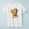 Custom Giraffe Safari Golden Spotted Giraffe Face Cutout – T-shirt Custom Giraffe Safari Golden Spotted Giraffe Face Cutout shown on a T-shirt mockup