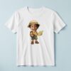 Custom Safari Guide with Map and Binoculars Face Cutout – T-shirt Custom Safari Guide with Map and Binoculars Face Cutout shown on a T-shirt mockup