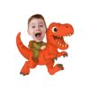 Custom Rider on a Red Tyrannosaur Face Cutout – Original Custom Rider on a Red Tyrannosaur Face Cutout design preview