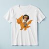 Custom Aviator Riding a Flying Pterosaur Face Cutout – T-shirt Custom Aviator Riding a Flying Pterosaur Face Cutout shown on a T-shirt mockup