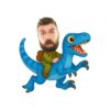 Custom Blue Raptor Explorer Rider Face Cutout – Original Custom Blue Raptor Explorer Rider Face Cutout design preview