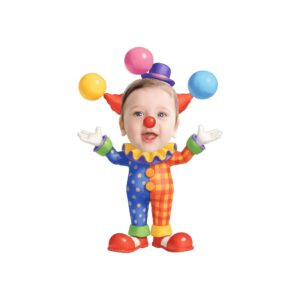 Custom Balloon-Themed Circus Clown Face Cutout – Original Custom Balloon-Themed Circus Clown Face Cutout design preview