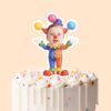 Custom Balloon-Themed Circus Clown Face Cutout – Cake Topper Custom Balloon-Themed Circus Clown Face Cutout shown on a cake topper mockup