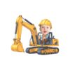 Custom Excavator Operator Light Shirt Face Cutout – Original Custom Excavator Operator Light Shirt Face Cutout design preview