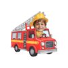 Custom Firefighter Driving a Ladder Truck Face Cutout – Original Custom Firefighter Driving a Ladder Truck Face Cutout design preview