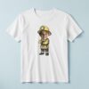 Custom Firefighter Standing at Attention Face Cutout – T-shirt Custom Firefighter Standing at Attention Face Cutout shown on a T-shirt mockup