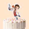 Custom USA Number 0 Basketball Dunker Face Cutout – Cake Topper Custom USA Number 0 Basketball Dunker Face Cutout shown on a cake topper mockup