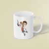 Custom USA Number 0 Basketball Dunker Face Cutout – Mug Custom USA Number 0 Basketball Dunker Face Cutout shown on a mug mockup