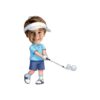 Custom Golfer Addressing the Ball Face Cutout – Original Custom Golfer Addressing the Ball Face Cutout design preview