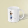 Custom Golfer Addressing the Ball Face Cutout – Mug Custom Golfer Addressing the Ball Face Cutout shown on a mug mockup