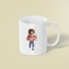 Custom Red Number 88 Football Runner Face Cutout – Mug Custom Red Number 88 Football Runner Face Cutout shown on a mug mockup