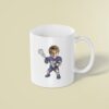 Custom Number 90 Lacrosse Player Face Cutout – Mug Custom Number 90 Lacrosse Player Face Cutout shown on a mug mockup