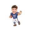 Custom Navy Number 77 Football Runner Face Cutout – Original Custom Navy Number 77 Football Runner Face Cutout design preview