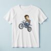 Custom Motocross Rider Performing a Wheelie Face Cutout – T-shirt Custom Motocross Rider Performing a Wheelie Face Cutout shown on a T-shirt mockup