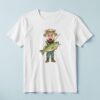 Custom Angler Holding a Trophy Fish Face Cutout – T-shirt Custom Angler Holding a Trophy Fish Face Cutout shown on a T-shirt mockup