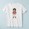 Custom Red Number 88 Football Player Face Cutout – T-shirt Custom Red Number 88 Football Player Face Cutout shown on a T-shirt mockup