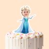 Custom Ice Queen in Blue Gown Face Cutout – Cake Topper Custom Ice Queen in Blue Gown Face Cutout shown on a cake topper mockup