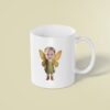 Custom Garden Fairy with Golden Wings Face Cutout – Mug Custom Garden Fairy with Golden Wings Face Cutout shown on a mug mockup