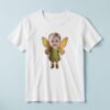 Custom Garden Fairy with Golden Wings Face Cutout – T-shirt Custom Garden Fairy with Golden Wings Face Cutout shown on a T-shirt mockup