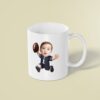 Custom Navy Number 1 Football Child Face Cutout – Mug Custom Navy Number 1 Football Child Face Cutout shown on a mug mockup