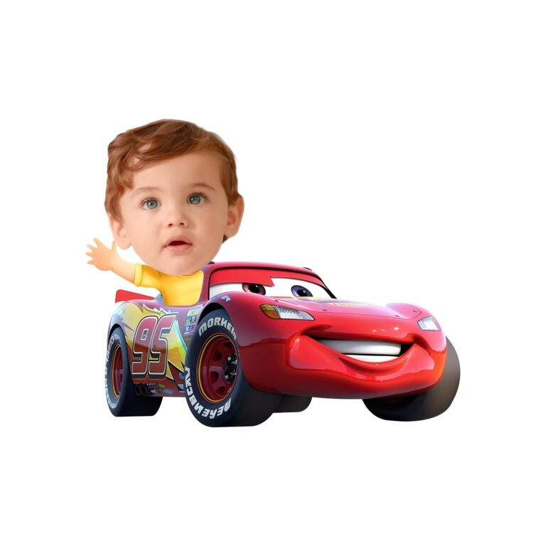 Custom Red Number 95 Race Car Rider Face Cutout – Original Custom Red Number 95 Race Car Rider Face Cutout design preview
