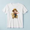 Custom Farmer Riding a Sheep Red Plaid Shirt Face Cutout – T-shirt Custom Farmer Riding a Sheep Red Plaid Shirt Face Cutout shown on a T-shirt mockup