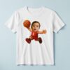 Custom Red Number 1 Basketball Child Face Cutout – T-shirt Custom Red Number 1 Basketball Child Face Cutout shown on a T-shirt mockup