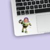 Custom Space Ranger Running Forward Face Cutout – Sticker Custom Space Ranger Running Forward Face Cutout shown on a sticker mockup