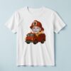 Custom Number 3 Firefighter Riding a Fire Face Cutout – T-shirt Custom Number 3 Firefighter Riding a Fire Face Cutout shown on a T-shirt mockup