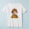 Custom Number 2 Firefighter Portrait Face Cutout – T-shirt Custom Number 2 Firefighter Portrait Face Cutout shown on a T-shirt mockup