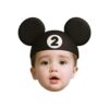 Custom Number 2 Mouse-Ear Portrait Face Cutout – Original Custom Number 2 Mouse-Ear Portrait Face Cutout design preview