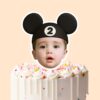 Custom Number 2 Mouse-Ear Portrait Face Cutout – Cake Topper Custom Number 2 Mouse-Ear Portrait Face Cutout shown on a cake topper mockup