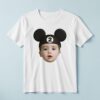 Custom Number 2 Mouse-Ear Portrait Face Cutout – T-shirt Custom Number 2 Mouse-Ear Portrait Face Cutout shown on a T-shirt mockup