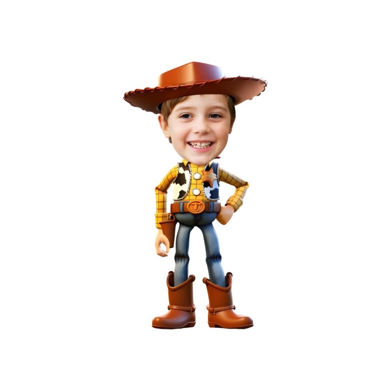 Custom Cowboy Sheriff Character Face Cutout – Original Custom Cowboy Sheriff Character Face Cutout design preview