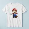 Custom Red-Capped Game-World Plumber Face Cutout – T-shirt Custom Red-Capped Game-World Plumber Face Cutout shown on a T-shirt mockup
