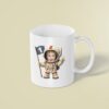 Custom First-Birthday Astronaut Control Panel Face Cutout – Mug Custom First-Birthday Astronaut Control Panel Face Cutout shown on a mug mockup