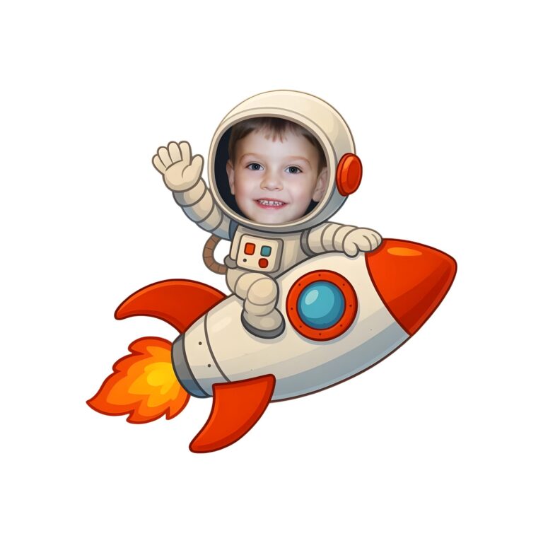 Custom Astronaut Riding Cream Space Suit Face Cutout – Original Custom Astronaut Riding Cream Space Suit Face Cutout design preview
