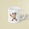 Custom Number 5 Baseball Batter Face Cutout – Mug Custom Number 5 Baseball Batter Face Cutout shown on a mug mockup