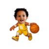 Custom Yellow Number 5 Basketball Dribbler Face Cutout – Original Custom Yellow Number 5 Basketball Dribbler Face Cutout design preview
