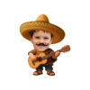 Custom Mariachi Musician with Guitar Face Cutout – Original Custom Mariachi Musician with Guitar Face Cutout design preview