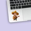 Custom Mariachi Musician with Guitar Face Cutout – Sticker Custom Mariachi Musician with Guitar Face Cutout shown on a sticker mockup